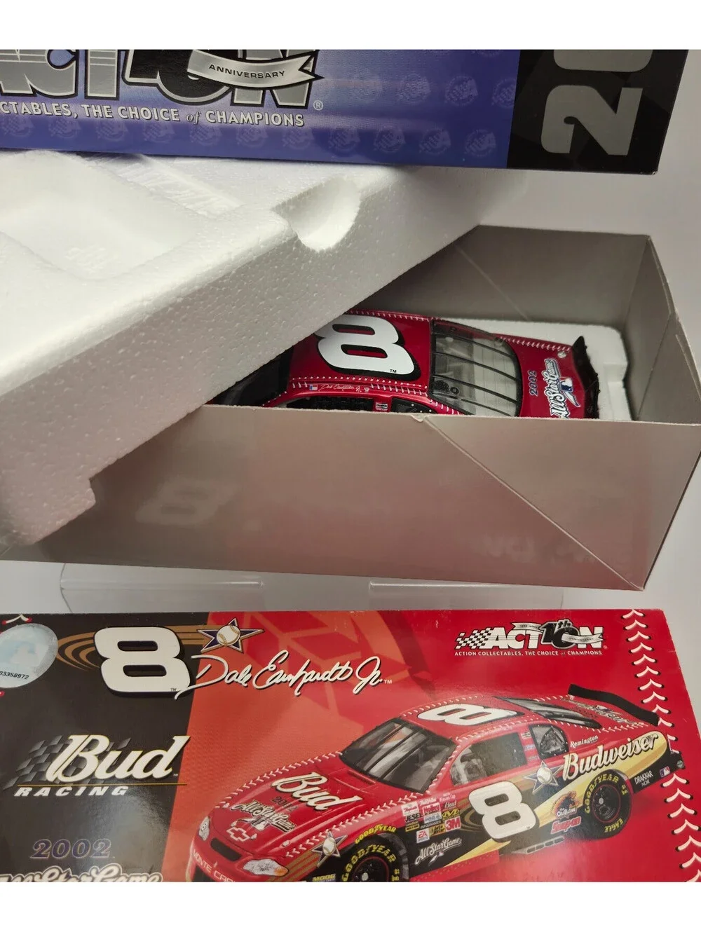Dale Earnhardt Jr#8 Budweiser 2002 MLB All-Star Game 1:24 Action Diecast Vintage